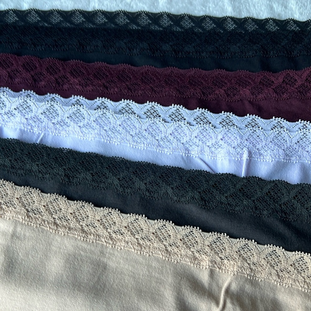(5)NATORI Bliss Cotton Lace Briefs - Picture 3 of 10